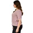 thumbnail image 2 of Blusa con plumas Roman Fashion/Tallas Extras 3870 (Rosa) rosa 38 Roman Fashion BL-EXO-3870-ROSA, 2 of 6