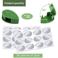 thumbnail image 2 of 30 Pcs Plant Climbing Wall Fixing Clips Self-Adhesive Hook Vine Traction Invisible Holder Plant Green Leaf Simulation for Garden Wall Clip for Climbing Plant Fixing Clip, 2 of 7