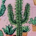 thumbnail image 5 of Fenyluxe Cactus Shower Curtain for Chic Elegant Bathroom Decor with Hooks, Waterproof Polyester Fabric, Various Sizes 60"x72, 5 of 7