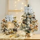 thumbnail image 4 of Adorno Navideño de Navidad con Perlas de Algodón, Lazo Dorado y Colgante para Árbol de Navidad. Incluye Caja de Regalo y Accesorios para Manualidades. | Plata | 1 Unidad | 20 X 17 Cm | 15 G, 4 of 6
