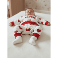 thumbnail image 5 of BemeyourBBs Toddler Baby Boy Valentine Day Outfits Long Sleeve Sweatshirt Tops and Pants Set Fall Winter Spring Clothes, 5 of 9