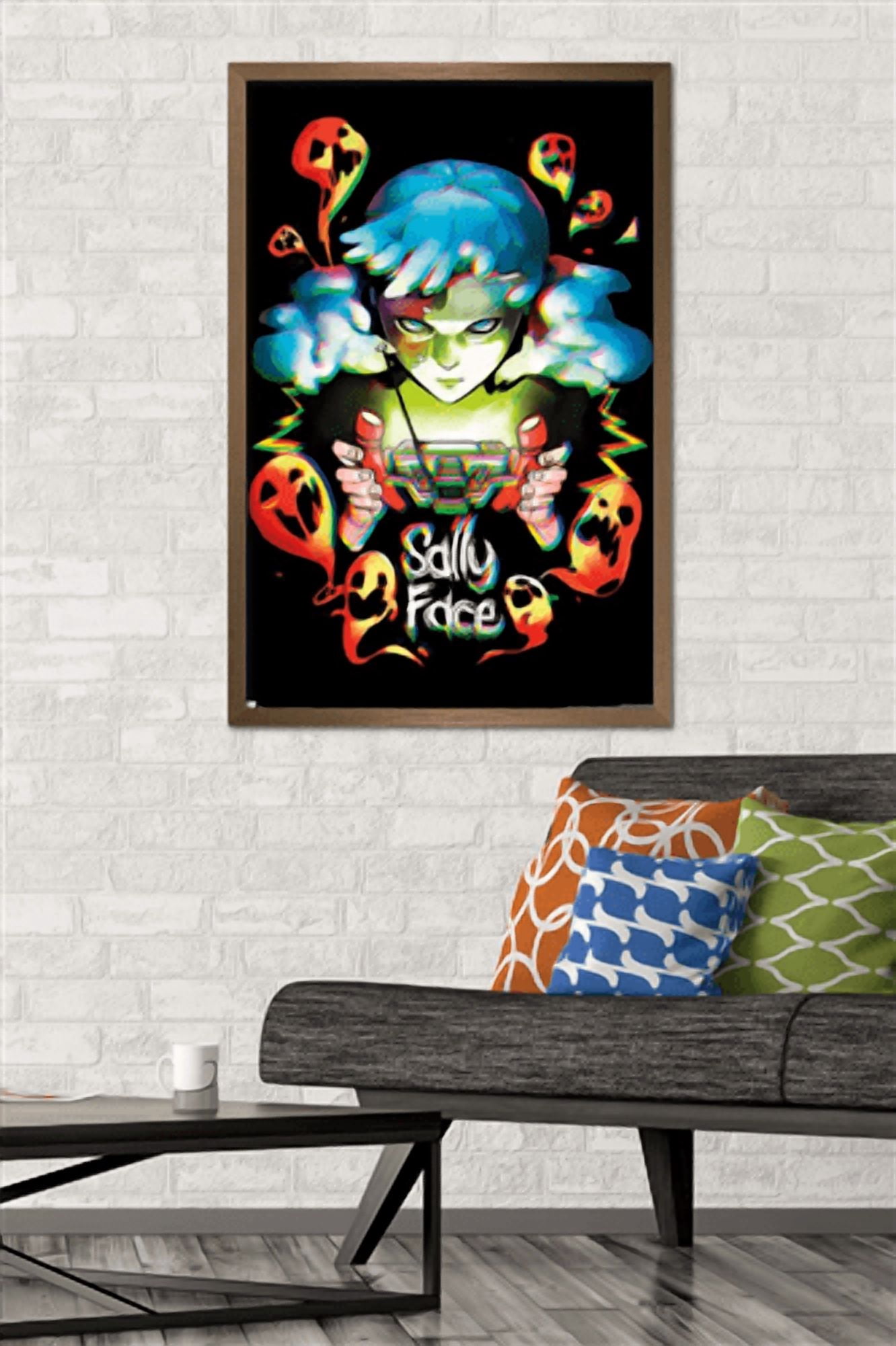Sally Face - Ghosts Wall Poster, 22.375" x 34" Framed
