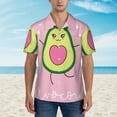 thumbnail image 4 of Balery Cute Avocado Print Men's Hawaiian Shirts Short Sleeve Beach Shirt Relaxed Fit Vacation Button Down Shirts-X-Large, 4 of 9