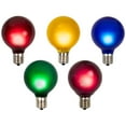 thumbnail image 1 of Northlight Satin Finish G50 Globe Christmas Replacement Bulbs - MultiColor - 10ct, 1 of 6