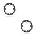 thumbnail image 2 of Toystoory Juego de platos de bicicleta Placa de diente de de rueda de bicicleta redonda Negro 32T 2piezas Toystoory CBP188388, 2 of 5