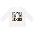 thumbnail image 3 of Inktastic Juneteenth Since 6-19-1865 Boys or Girls Long Sleeve Toddler T-Shirt, 3 of 5