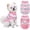B, variant on ibiyuan Dog Sweaters For Small Dogs Dog Shirt, Soft Striped Dogs T Shirts, Lightweight Doggie Tank Top Cat Clothes, Sleeveless Dog Shirt for Small Dogs