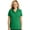 Bright Kelly Green, variant on Womens Breast Cancer Ribbon Patch Moisture-Wicking Polo Shirt, XL White