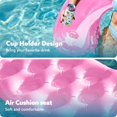 thumbnail image 4 of Flotadores inflables para piscina Sloosh para adultos, paquete de 2 con portavasos, 4 of 7
