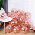 thumbnail image 3 of KIRIKOU Pack of 24 Pieces Confetti Balloons 12 Inch Latex Party Balloons for Party Decorations, Wedding, Engagement, Bridal, Birthday and Shower(Rose Gold), 3 of 3