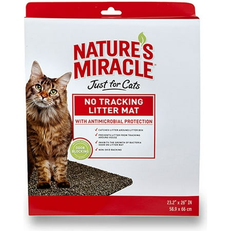 Nature’s Miracle No Tracking Litter Mat, Catches Litter, No-Skid Backing