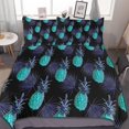 thumbnail image 1 of HAHDAXIA Pineapple Pattern Fruit Bedding Solid Comforter Set for All Seasons,3 Pieces(1 Comforter+2 Pillowcases),Soft Microfiber Bedding Set Full(79"x90"), 1 of 7