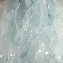 Qonioi Sequined Yarn Ribbon, 16.4 Ft Hand Made DIY Hair Accessories Material, Transparent Bow Craft Ribbon