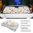 thumbnail image 5 of Bingfone Winter Christmas And New Year Deer Car Windshield Sun Shade Protector Keep Your Vehicle Cool Sun Shield Visor Cover Foldable For Car Truck Suv-Small, 5 of 9