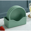 Black Friday Deals 2021 5/10Pack Unbreakable Wheat Straw Plates Dinner Dishes + Base Dishwasher & Microwave Safe