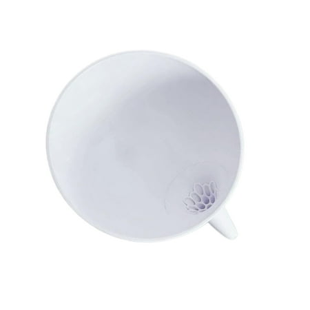 

Drip Tray with Funnel Sink Drainer Basket Multi-Function Heat Resistant Vegetable Fruit Washing Rinse Cleaning Drip Tray Kitchen Strainer White