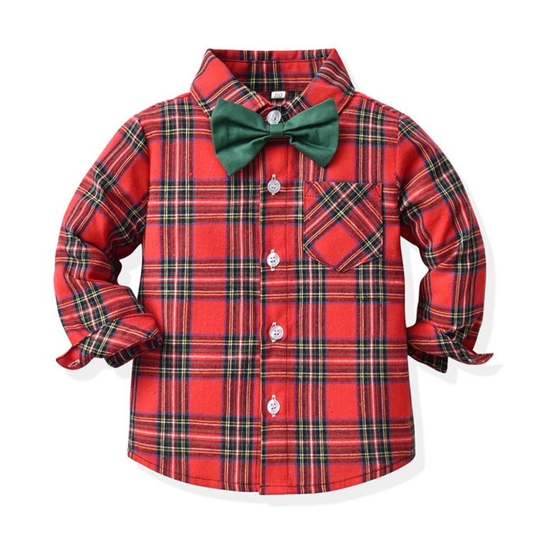 Boys Christmas Dress Suit Kids Baby Gentleman Clothes Sets Bowtie Shirts Tops Suspenders Pants Sets Toddler Outfits