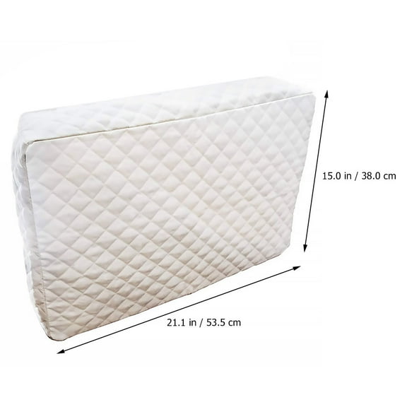 Amosfun Air Conditioning Cover White Insulation Fabric Suitable for Window Units
