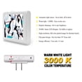 thumbnail image 2 of Plug in Dimmable LED Night Light with Dusk to Dawn Auto Sensor, Adjustable Brightness, Warm Light, Auto On/Off Nightlight for Bathroom, Hallway, Nursery, Bedrooms - Watercolor Penguins, 2 of 7