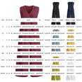 thumbnail image 3 of GILIGEGE Women Cotton Linen 2 Piece Matching Set Sleeveless V Neck Henley Pleated Cropped Button Down Tank Vest Top Wide Leg Pants with Pockets Loose Fit Dressy Casual Summer Lounge Outfit Suit Wine, 3 of 4