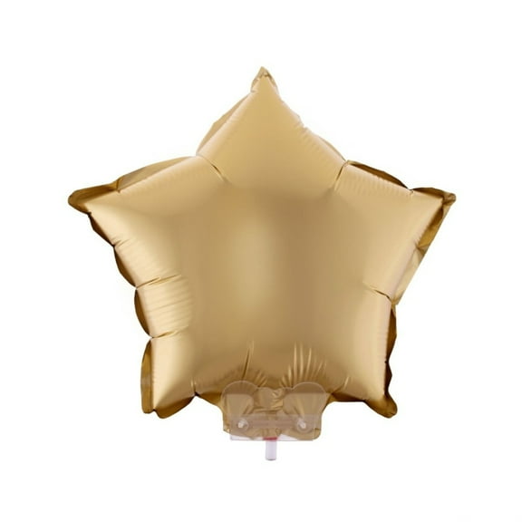Balloon-Foil-Star on Stick 11"x11"-Matte Gld