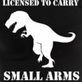 thumbnail image 3 of CafePress - T Rex Small Arms Carry License Dinosaur Pajamas - Women's Short Sleeve Print T-Shirt and Pants Dark Cotton Pajama Set, 3 of 7