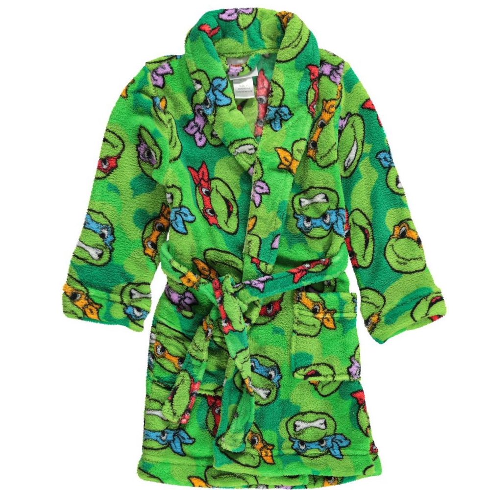AME Teenage Mutant Ninja Turtles Fleece Robe Toddler Boy (3T