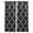 Black, variant on Blue Morocco Blackout Curtains for Bedroom, Moroccan Abstract Geometric Quatrefoil Plaid Thermal Insulated Kitchen Drapes with Grommets, Light Blocking Window Treatment, 2 Panels 52" x 90"