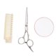 thumbnail image 5 of Herramientas de Peluquería profesion - 1 piece Tijeras + 1 piece de cabellero + 1 piece Espejo de 2x / 5x Rosa Beige Macarena Cepillo plegable para peine, 5 of 8