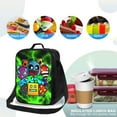thumbnail image 4 of Geometry Dash Lunch Bags Insulated Lunch Box Container Adjustable Cooler Tote Bag Shoulder Bag, 4 of 8