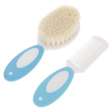 2Pcs Massaging Bath Shower Shampoo Wool Brush Grooming Hair Comb for Baby Infant