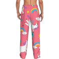 thumbnail image 3 of Balery Yoga Unicorn print Men's Pajama Pants,Ultra Lightweight Pjs,Lounge Pant-X-Large, 3 of 9