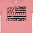 thumbnail image 4 of Inktastic Parkinson's Awareness Gray Ribbons and Flag Boys or Girls Baby T-Shirt, 4 of 5