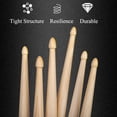 thumbnail image 4 of WOGOD Baquetas 5A Baquetas clásicas Baquetas con punta de madera 3 pares, 4 of 5