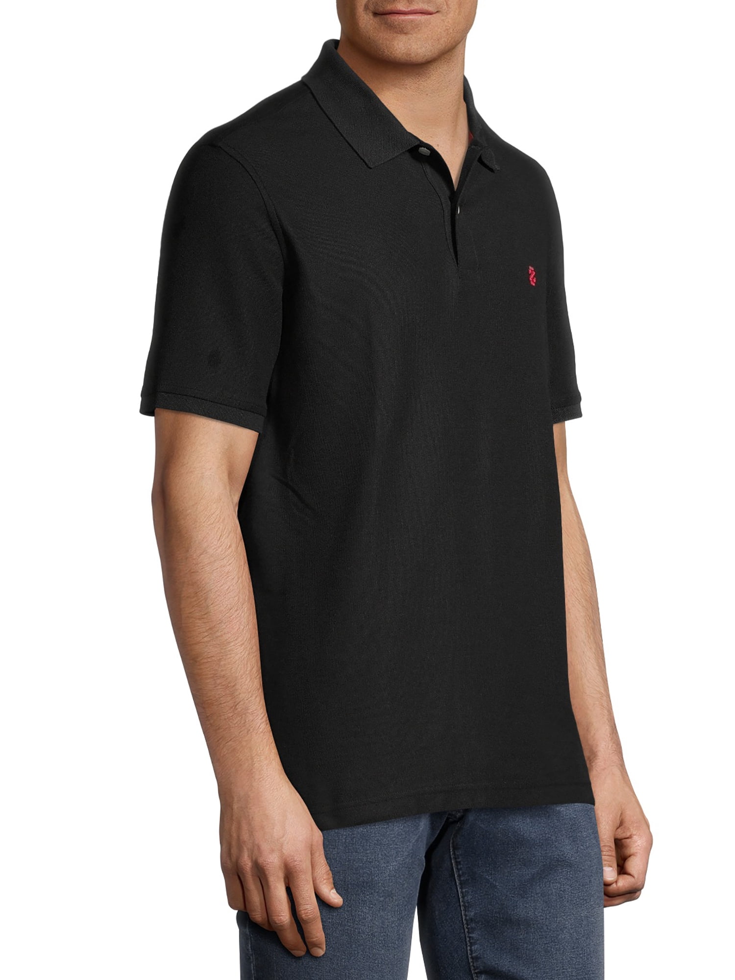 IZOD Men's Advantage Performance Comfort Stretch Solid Polo Shirt