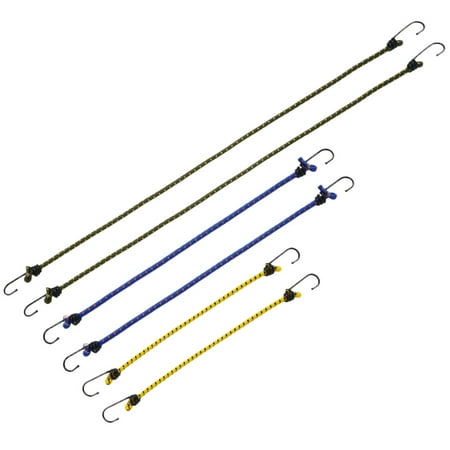 

Guichaokj Clothesline 6 Pcs Luggage Binding Cords Multi-use Bungee Portable Travel Rubber