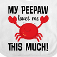 thumbnail image 4 of Inktastic My Peepaw Loves Me Boys or Girls Baby Bib, 4 of 4