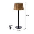thumbnail image 4 of Merkury Solar Outdoor Weather-Proof Rattan Shade Lamp, 4 of 5