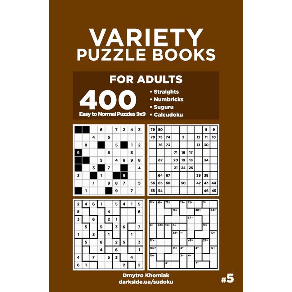 Variety Puzzle Books for Adults: Variety Puzzle Books for Adults - 400 ...