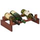 thumbnail image 1 of Estante de vino Dakota Wooden Mallet para 4 botellas de mazo de madera caoba, 1 of 2