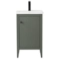 thumbnail image 3 of Vanity Art 20" Bathroom Vanity Cabinet with Ceramic Undermount Sink, Free Standing Storage Cabinets with Ceramic Countertop, and Removable Shelve, 3 of 6