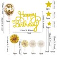 thumbnail image 2 of Happy Birthday Cake Toppers, Stars Cake Toppers Confetti Balloon Cake Topper For Girl Kid Women Party Decor, 12pcs-Style:Style 1;, 2 of 5