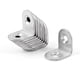 thumbnail image 1 of GAXIRE 10Ud Metálica Plateada Para Muebles Con 2 Orificios En Acero Inoxidable, 1 of 4