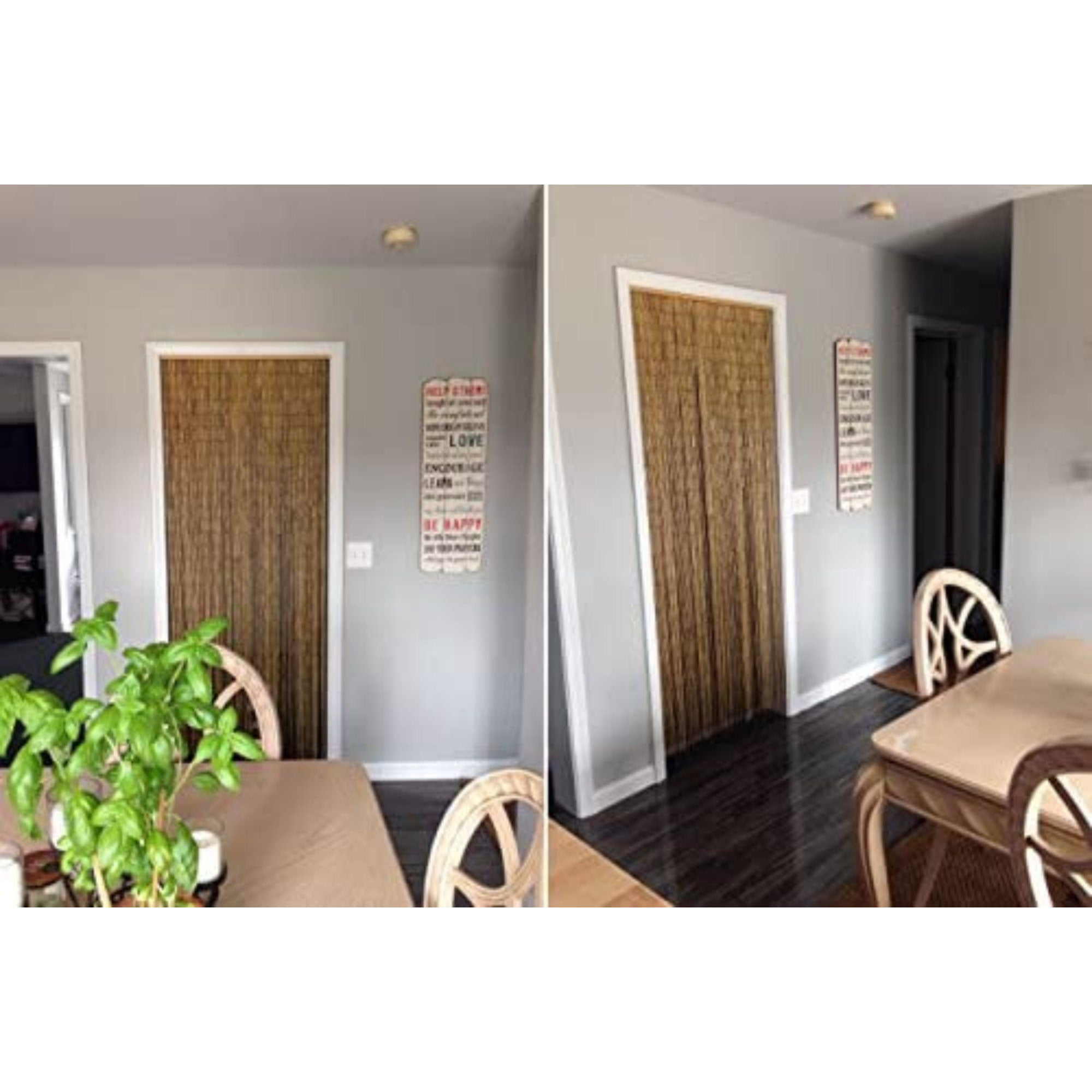 Beaded Doorway Curtains Bead Strands For Living Room Bedroom Door Kitchen Handmade Japanese 125 Strings Vintage Divider Hanging Home Natural
