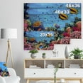 thumbnail image 5 of Designart 'Coral Colony on Reef Egypt' Animal Print on Natural Pine Wood, 5 of 5