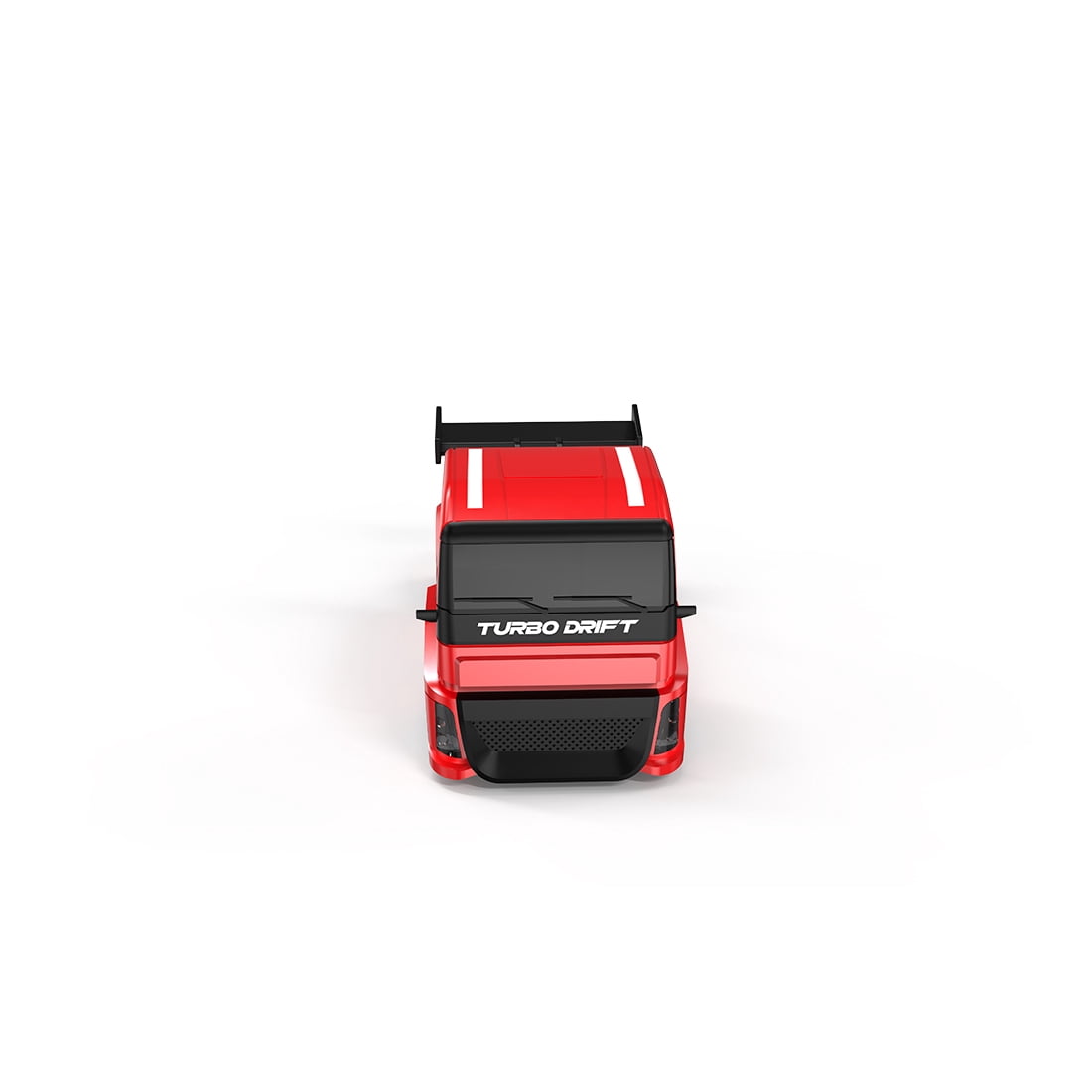 1/87 Scale 4WD Full Proportional RC Drift Car,  2.4G HighSpeed Mini Truck Model with Simulated Brake Calipers, Linked Lights (RTR/Red)
