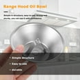 thumbnail image 3 of SEWOART Hood Oil Collecting Cup Stainless Steel Metal Oil Bowl Replacement, 3 of 6