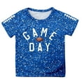 thumbnail image 4 of Fshinging Toddler Girls T Shirts Sequin Football Graphic Summer Tees Tops Glitter Print Short Sleeve Crew Neck Kids Clothes Size 8-9 Years, 4 of 4