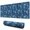 Blue Christmas Snowflake, variant on Long Mouse Pads for Desk,Blue Christmas Snowflake Pattern Desk Mats on Top Of Desks, Desk Mouse Pad Extra Large with 3mm Non-Slip Base and Stitched Edge for Gaming,Office,Work,Home 31.5x11.8in