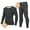 Dark Gray#1, variant on Mens Fleece Lined Long Johns Thermal Underwear Set Warm Base Layer Cold Weather Top Bottom